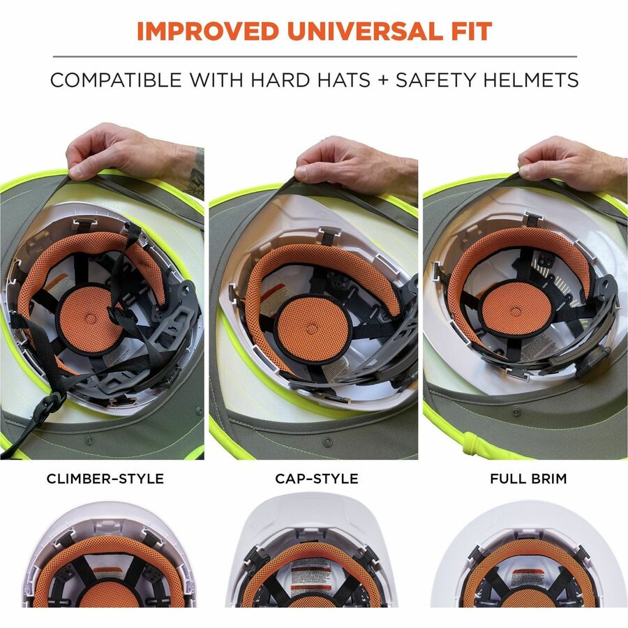 Ergodyne 6661 Universal Hard Hat Brims - Alternate-Image2