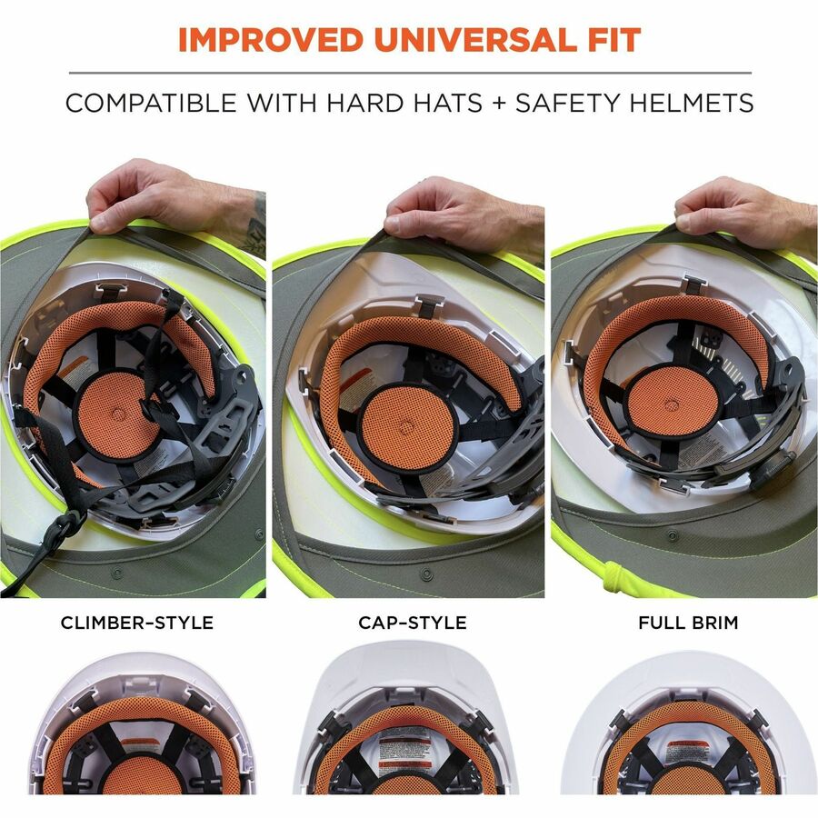 Ergodyne 6661 Universal Hard Hat Brims - Alternate-Image2