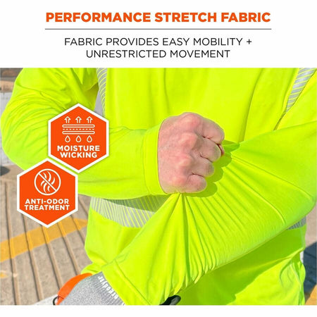 Ergodyne 6688 Cooling Hi-Vis Sun Shirts - Alternate-Image4