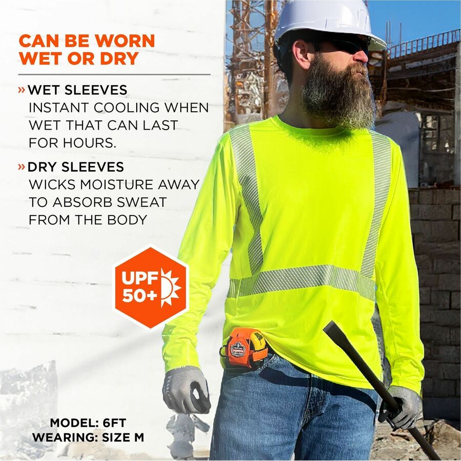 Ergodyne 6688 Cooling Hi-Vis Sun Shirts - Alternate-Image1