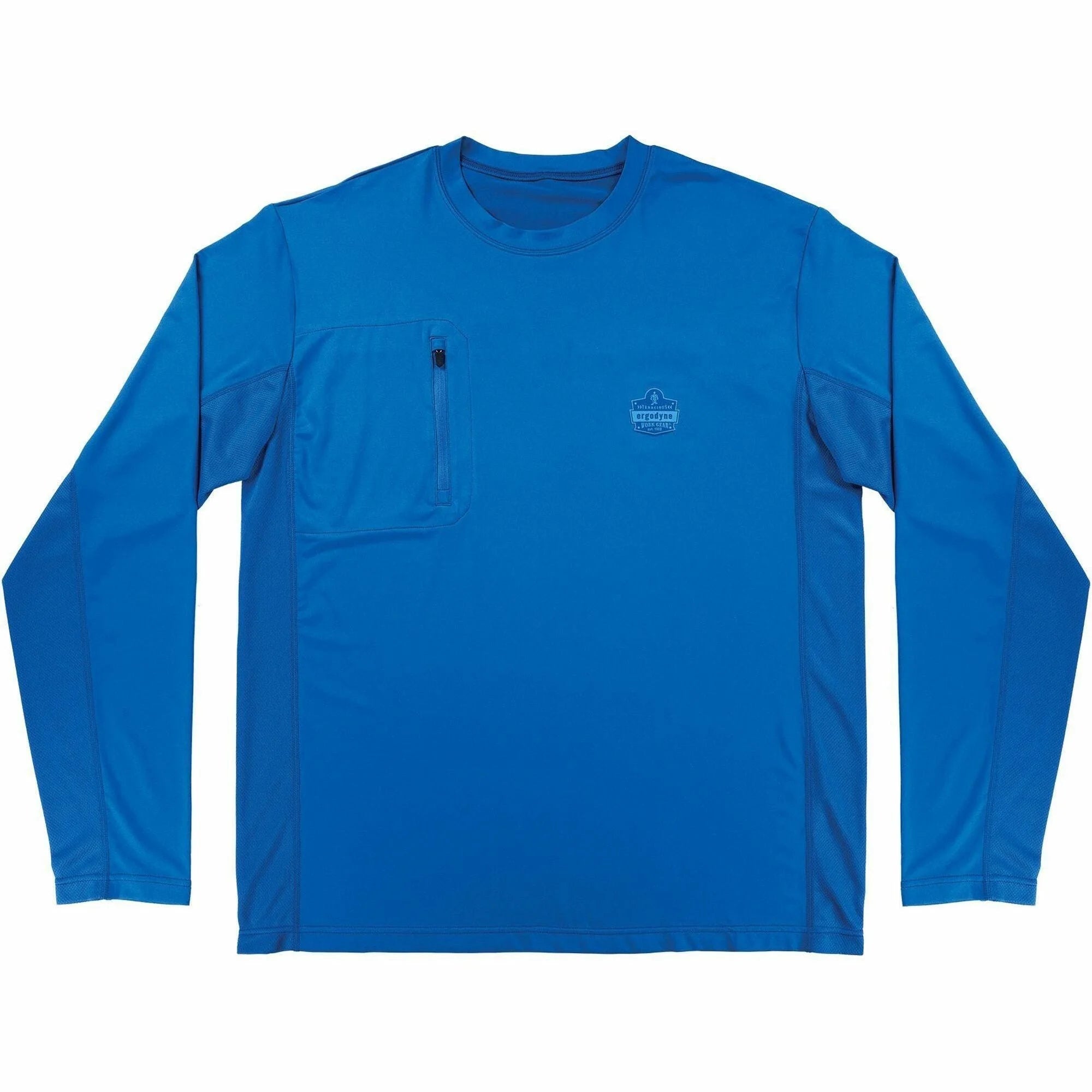 Ergodyne 6689 Cooling Long-Sleeve Shirt - Medium Size - Blue Fabric Blend - Protective Gear