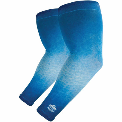 Ergodyne 6695 Sun Protection Arm Sleeves - Blue | UV & Moisture - Protective Gear