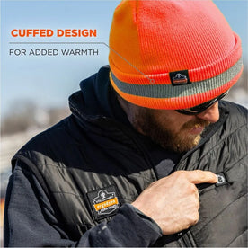 Ergodyne 6803 Reflective Winter Hats - Stay Warm and Visible in Orange - Protective Gear
