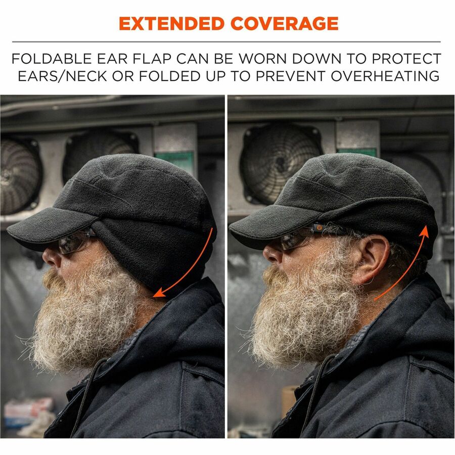 Ergodyne 6807 Winter Baseball Cap with Ear Flaps - Alternate-Image3