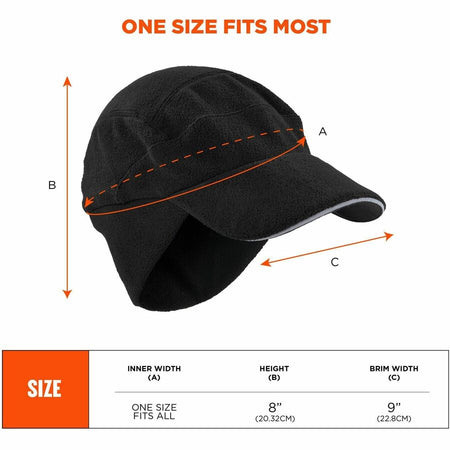Ergodyne 6807 Winter Baseball Cap with Ear Flaps - Alternate-Image5