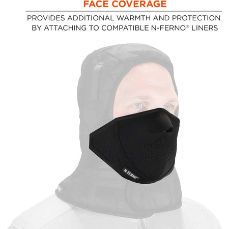 Ergodyne 6874 Thermal Mouthpiece - 2-Layer, Fleece-Lined, Neoprene Shell - Alternate-Image5