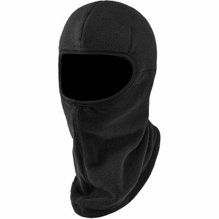 Ergodyne 6893Z Balaclava with Zipper: Black Polyester for Bump Cap Insert - Multipurpose Masks