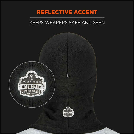 Ergodyne 6893Z Balaclava with Zipper for Bump Cap Insert - Alternate-Image4