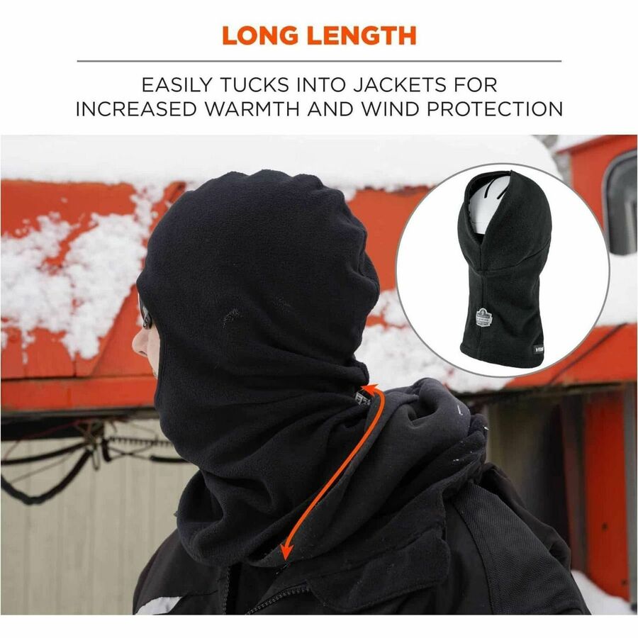 Ergodyne 6893Z Balaclava with Zipper for Bump Cap Insert - Alternate-Image6