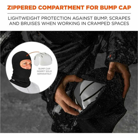 Ergodyne 6893Z Balaclava with Zipper for Bump Cap Insert - Alternate-Image8