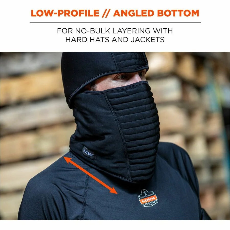 Ergodyne 6955 Insulated Balaclava: 3-Layer Spandex Face Mask - Multipurpose Masks
