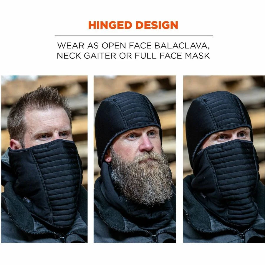 Ergodyne 6955 Insulated Balaclava: 3-Layer Spandex Face Mask - Multipurpose Masks