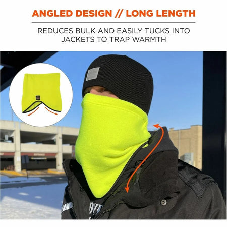 Ergodyne 6960 Fleece Neck Gaiter: Lime Warmth - Protective Gear