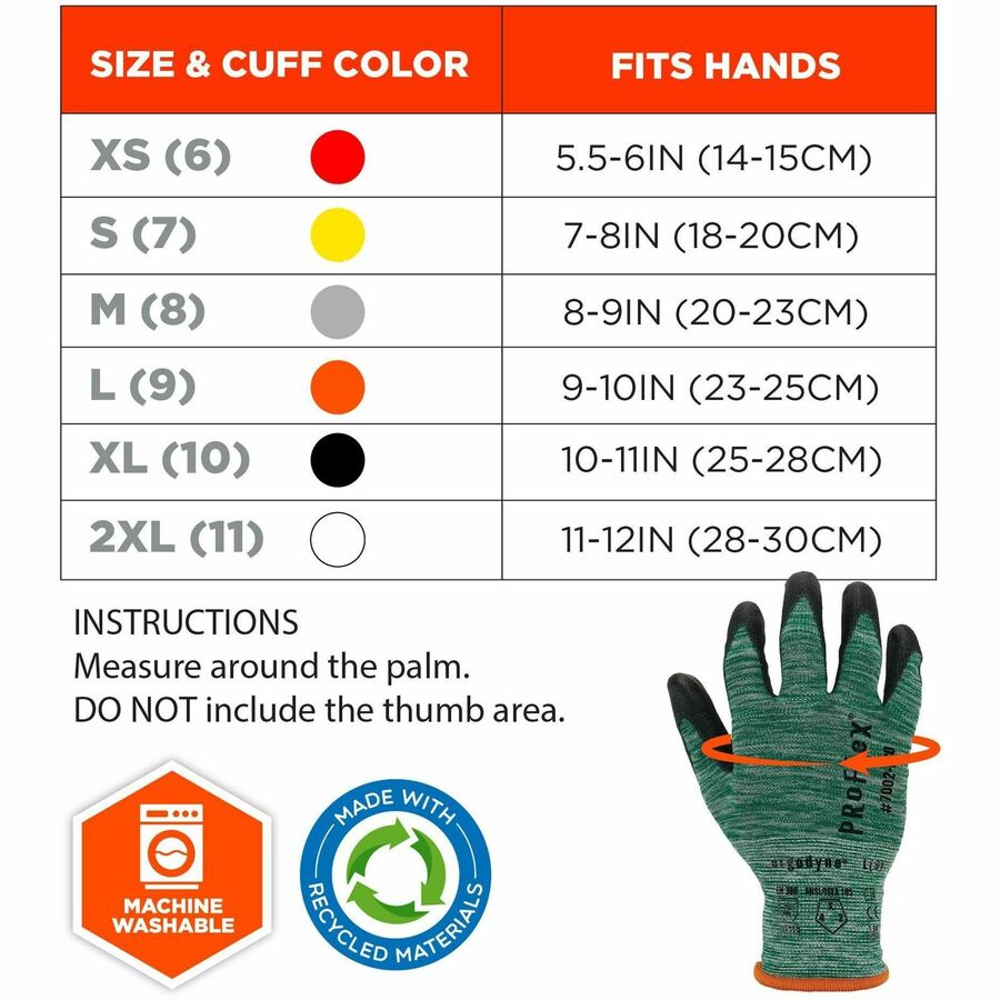 Ergodyne 7002-ECO Recycled PU-Coated Gloves - Alternate-Image6