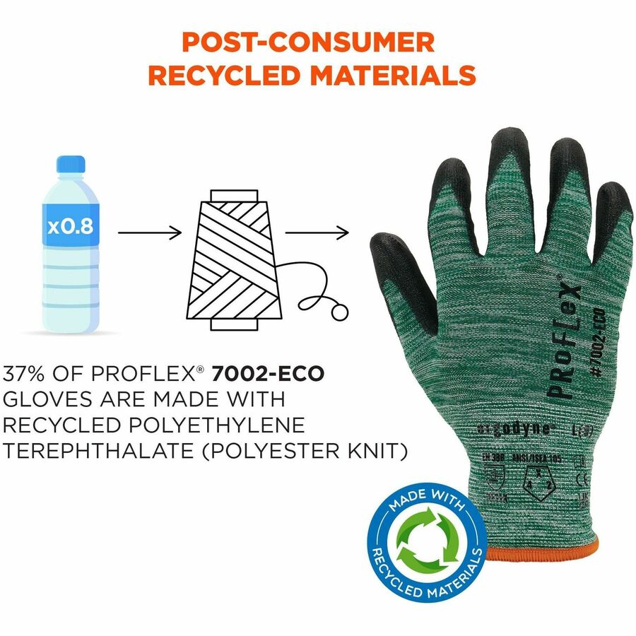 Ergodyne 7002-ECO Recycled PU-Coated Gloves - Alternate-Image1