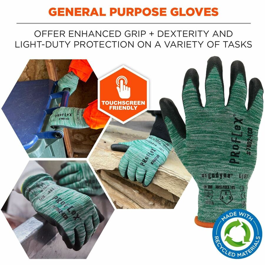 Ergodyne 7002-ECO Recycled PU-Coated Gloves - Alternate-Image2