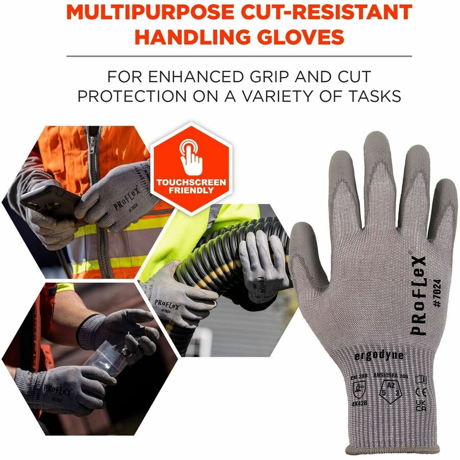 Ergodyne 7024 PU-Coated Cut-Resistant Gloves - Alternate-Image1