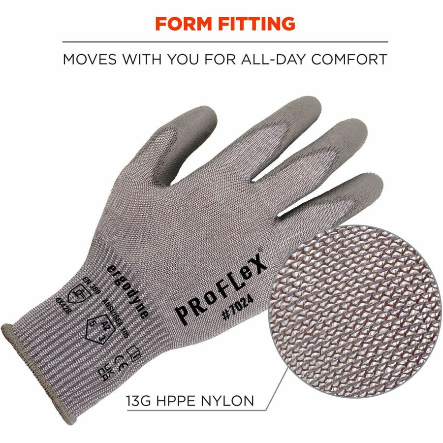 Ergodyne 7024 PU-Coated Cut-Resistant Gloves - Alternate-Image4