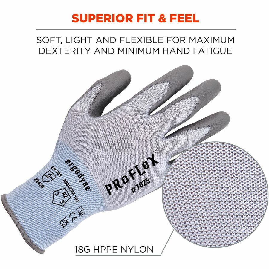 Ergodyne 7025 PU-Coated Cut-Resistant Gloves - Alternate-Image4