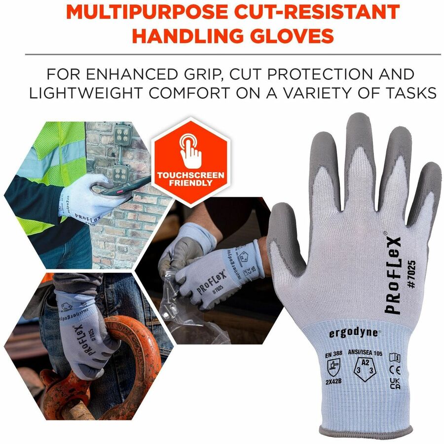 Ergodyne 7025 PU-Coated Cut-Resistant Gloves - Alternate-Image1