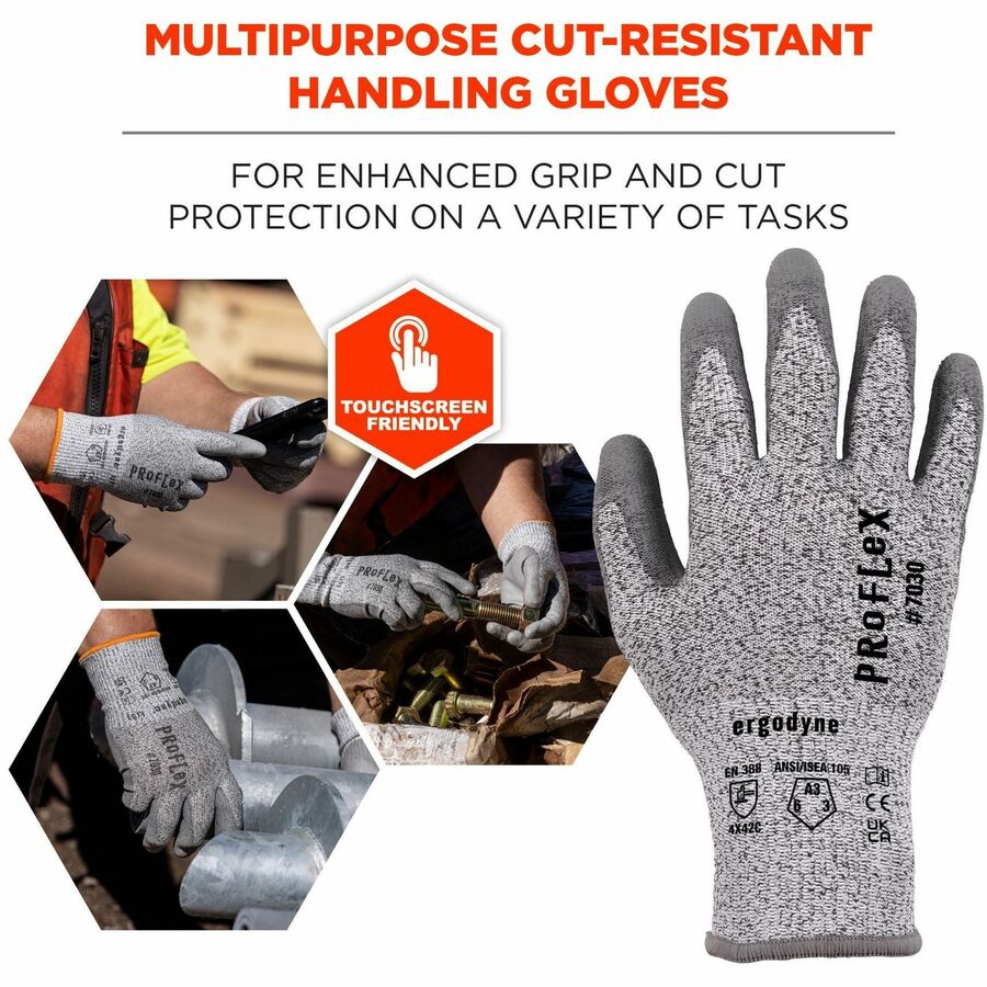 Ergodyne 7030 PU-Coated Cut-Resistant Gloves - Alternate-Image1