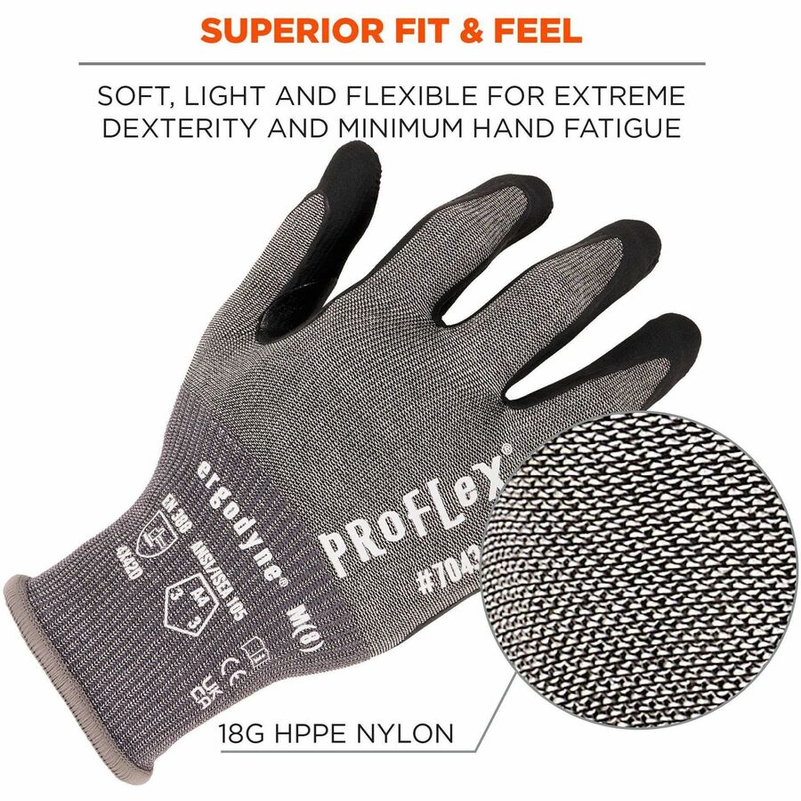 Ergodyne 7043 Nitrile-Coated Cut-Resistant Gloves - Alternate-Image4