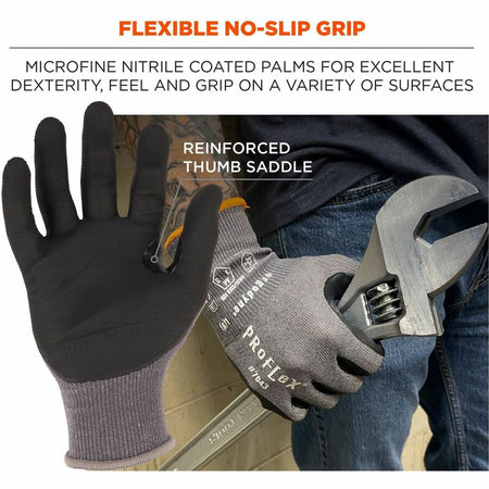Ergodyne 7043 Nitrile-Coated Cut-Resistant Gloves - Alternate-Image3