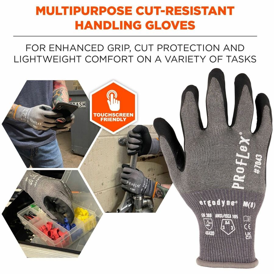 Ergodyne 7043 Nitrile-Coated Cut-Resistant Gloves - Alternate-Image1