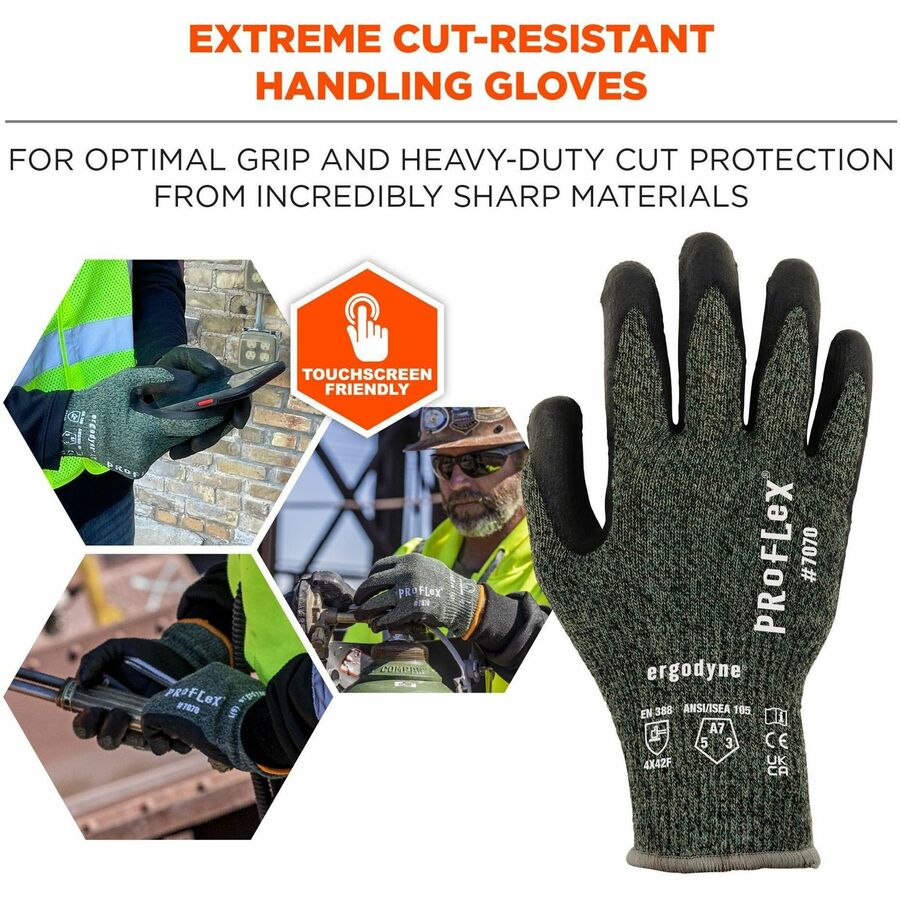 Ergodyne 7070 Nitrile-Coated Cut-Resistant Gloves - Alternate-Image1