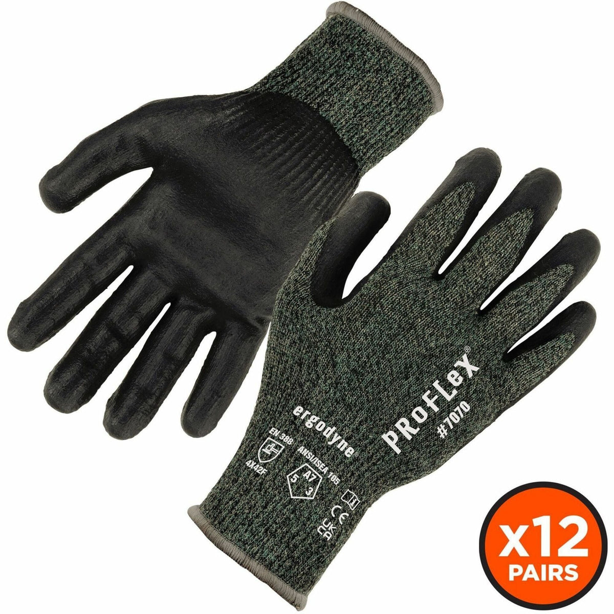 Ergodyne 7070 Nitrile-Coated Cut-Resistant Gloves - 2000