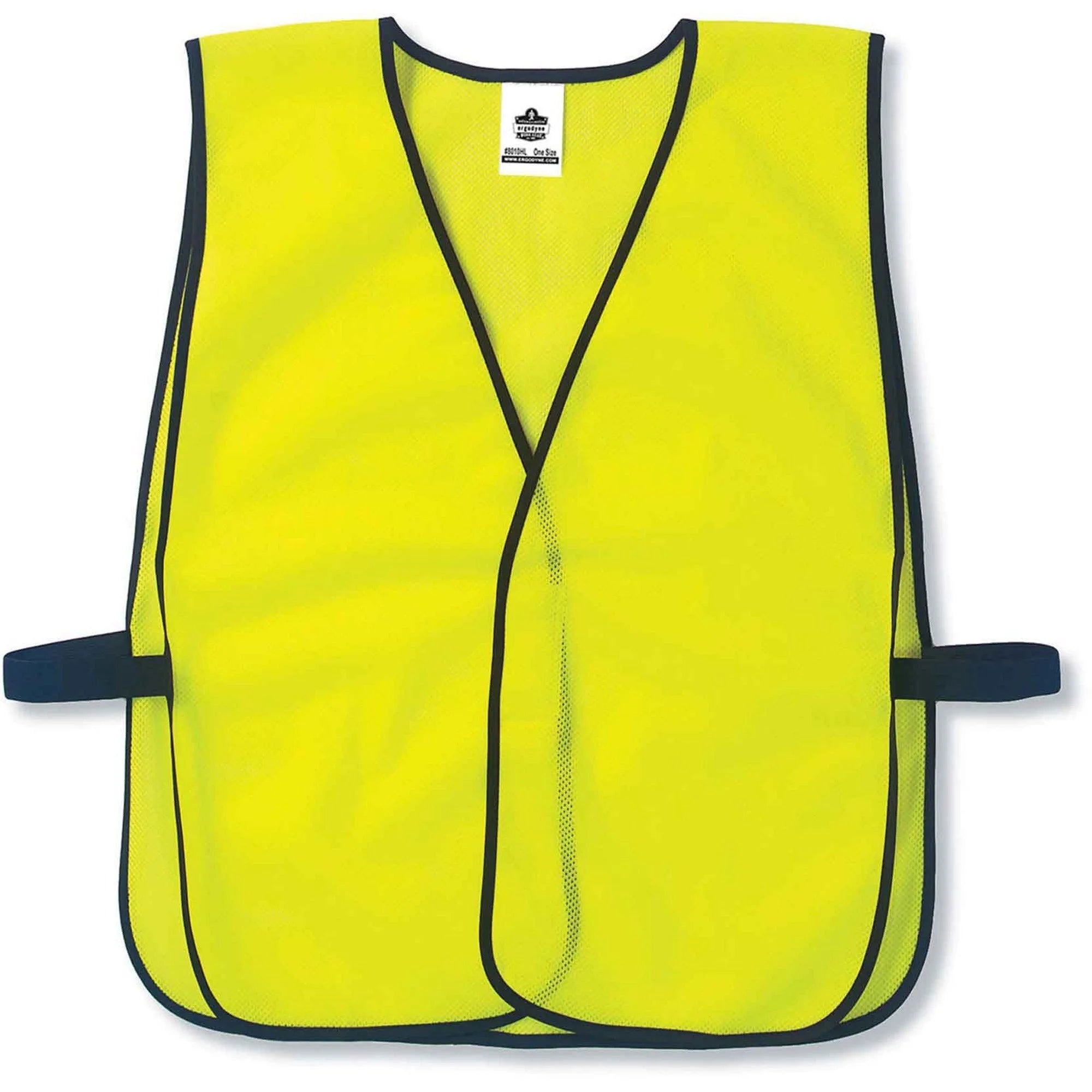 Ergodyne 8010HL Economy Vest: Lime Polyester Mesh - Safety Jackets / Vests