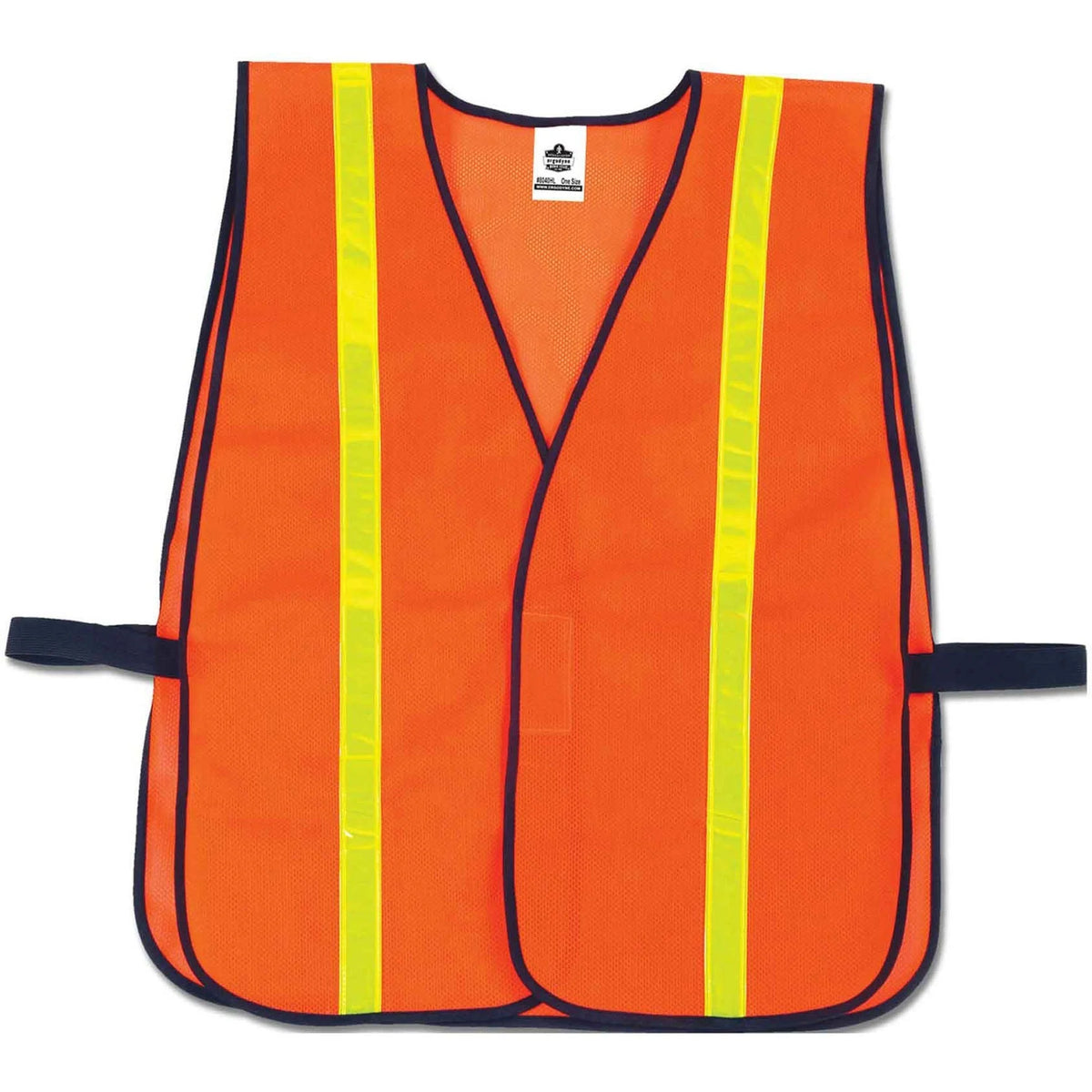 Ergodyne 8040HL Hi-Gloss Vest: Orange Polyester Mesh Reflective - Safety Jackets / Vests