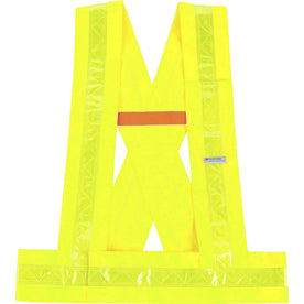 Ergodyne 8140BA Breakaway Sash - 3XL Plus - Lime Polyester - Reflective Pocket - Safety Jackets / Vests