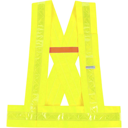Ergodyne 8140BA Breakaway Sash - Medium/Large - Lime - Reflective - Polyester - Safety Jackets / Vests