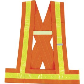 Ergodyne 8140BA Breakaway Sash - Orange Polyester - 3XL Plus - Safety Jackets / Vests