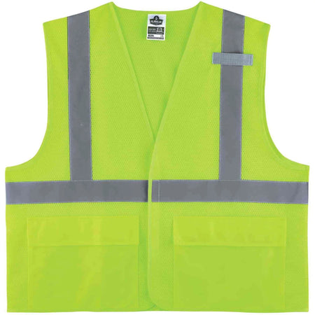 Ergodyne 8220HL Mesh Vest - Lime - Class 2 - 4XL/5XL - Safety Jackets / Vests