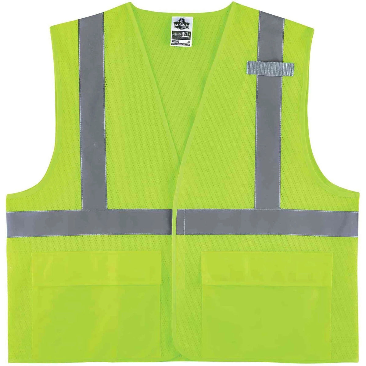 Ergodyne 8220HL Mesh Vest - Lime - Reflective - 2XL/3XL - Safety Jackets / Vests
