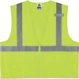Ergodyne 8225Z Type R Class 2 Solid Vest - Lime - Large/Extra Large - Safety Jackets / Vests