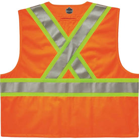 Ergodyne 8235ZX X-Back Vest - Class 2 Orange - Large/Extra Large - Safety Jackets / Vests