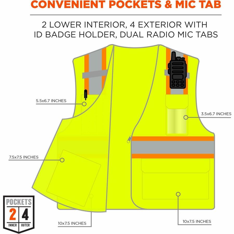 Ergodyne 8246Z 2-Tone High-Visibility Safety Vest - Alternate-Image2