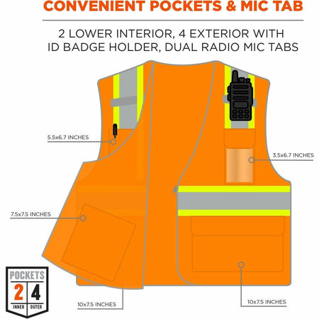 Ergodyne 8246Z 2-Tone High-Visibility Safety Vest - Alternate-Image2