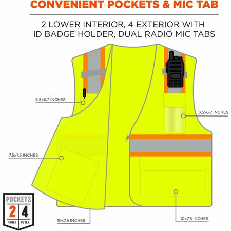 Ergodyne 8246Z 2-Tone High-Visibility Safety Vest - Alternate-Image2