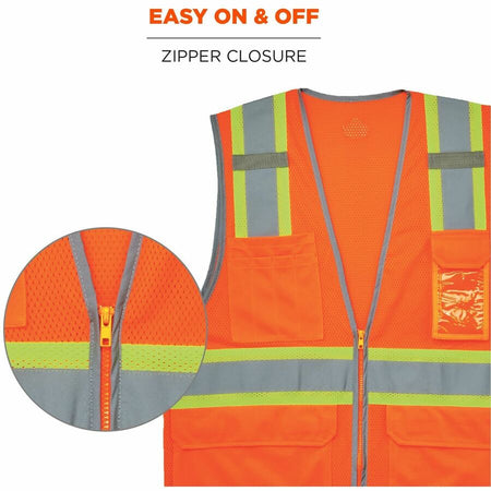 Ergodyne 8246Z 2-Tone High-Visibility Safety Vest - Alternate-Image5