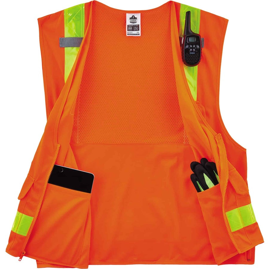 Ergodyne 8250ZHG Type R Class 2 Hi-Gloss Surveyors Vest - Alternate-Image2