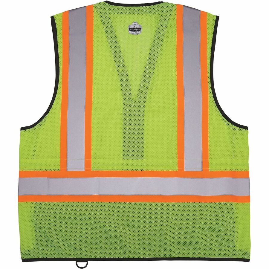 Ergodyne 8251HDZ-BK 2-Tone Hi-Vis Safety Vests - Rear