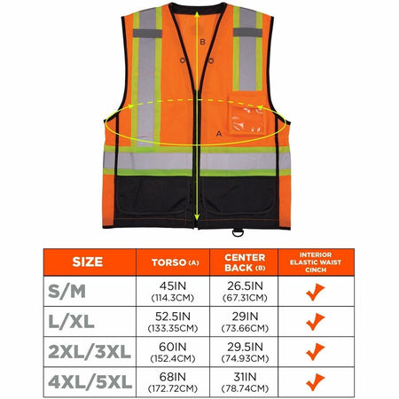 Ergodyne 8251HDZ-BK 2-Tone Hi-Vis Safety Vests - Alternate-Image6