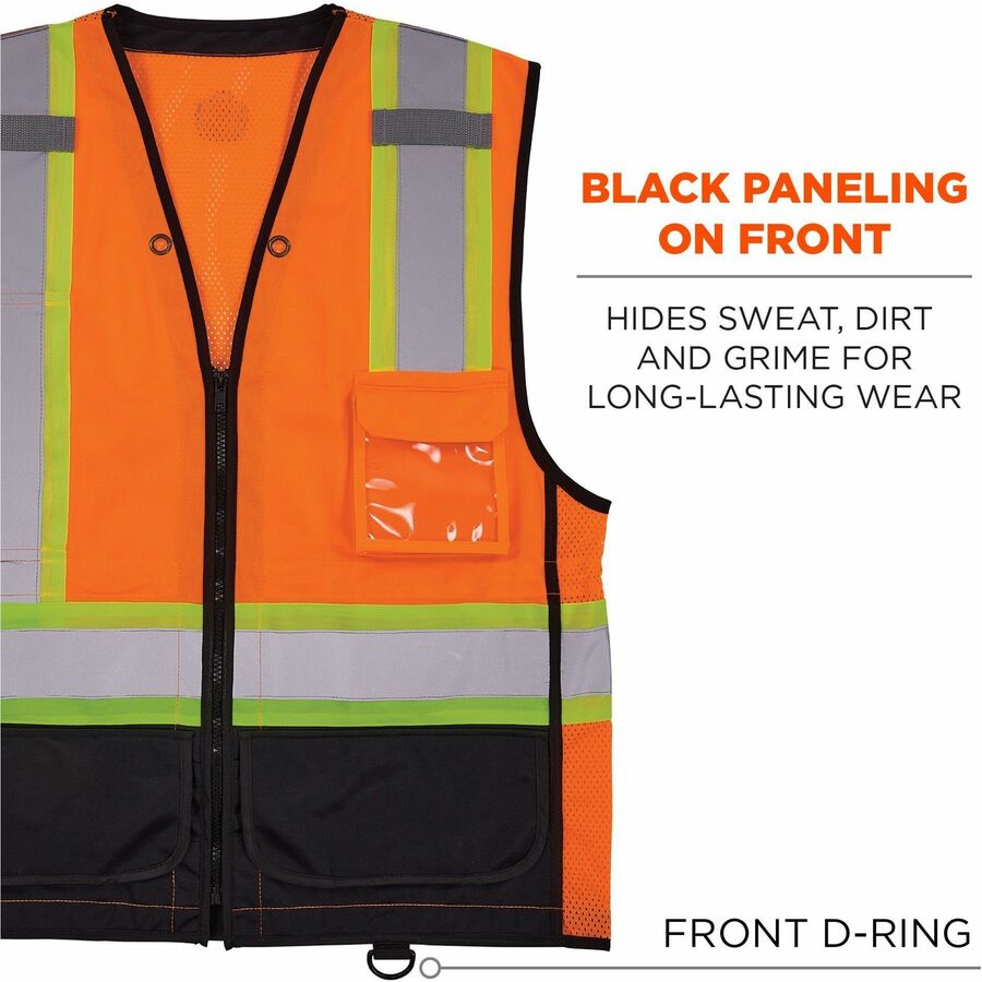 Ergodyne 8251HDZ-BK 2-Tone Hi-Vis Safety Vests - Alternate-Image4