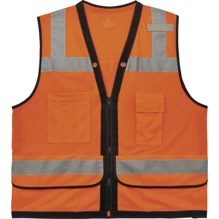 Ergodyne 8253HDZ Surveyors Vest - Heavy-Duty Mesh Orange - 4XL/5XL - Safety Jackets / Vests