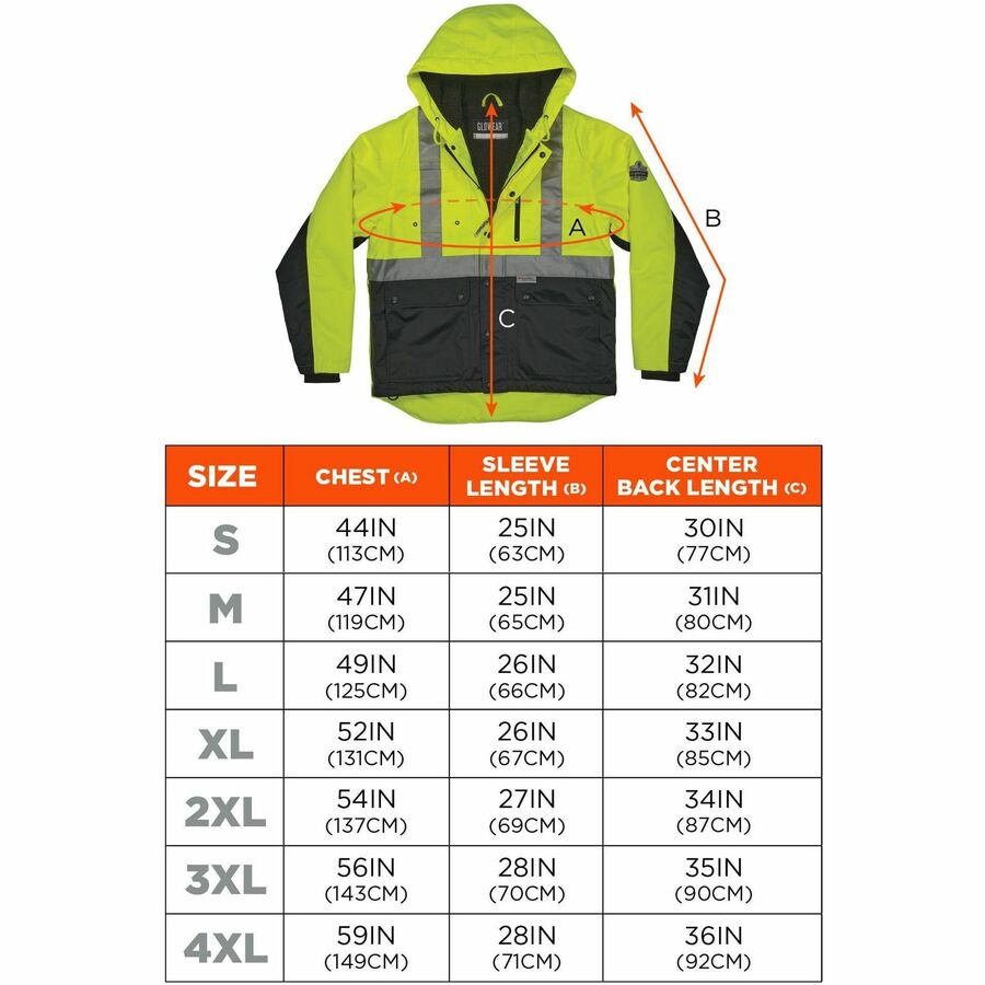 Ergodyne 8275 Heavy-Duty Hi-Vis Jackets - Alternate-Image7