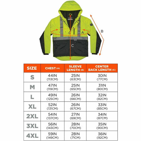 Ergodyne 8275 Heavy-Duty Hi-Vis Jackets - Alternate-Image7